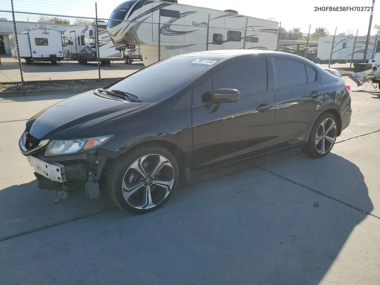 2015 Honda Civic Si VIN: 2HGFB6E58FH703721 Lot: 79611154