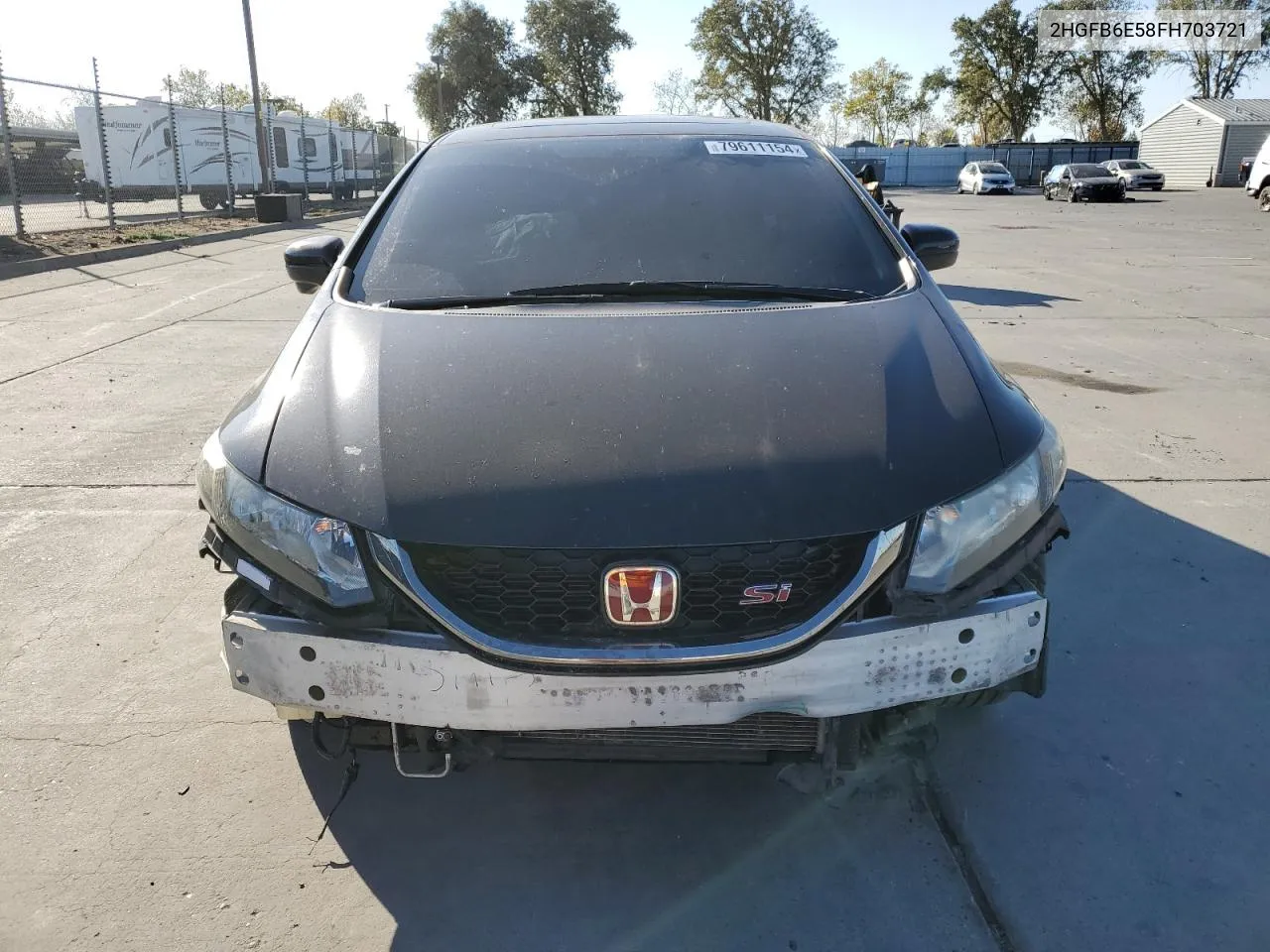 2015 Honda Civic Si VIN: 2HGFB6E58FH703721 Lot: 79611154