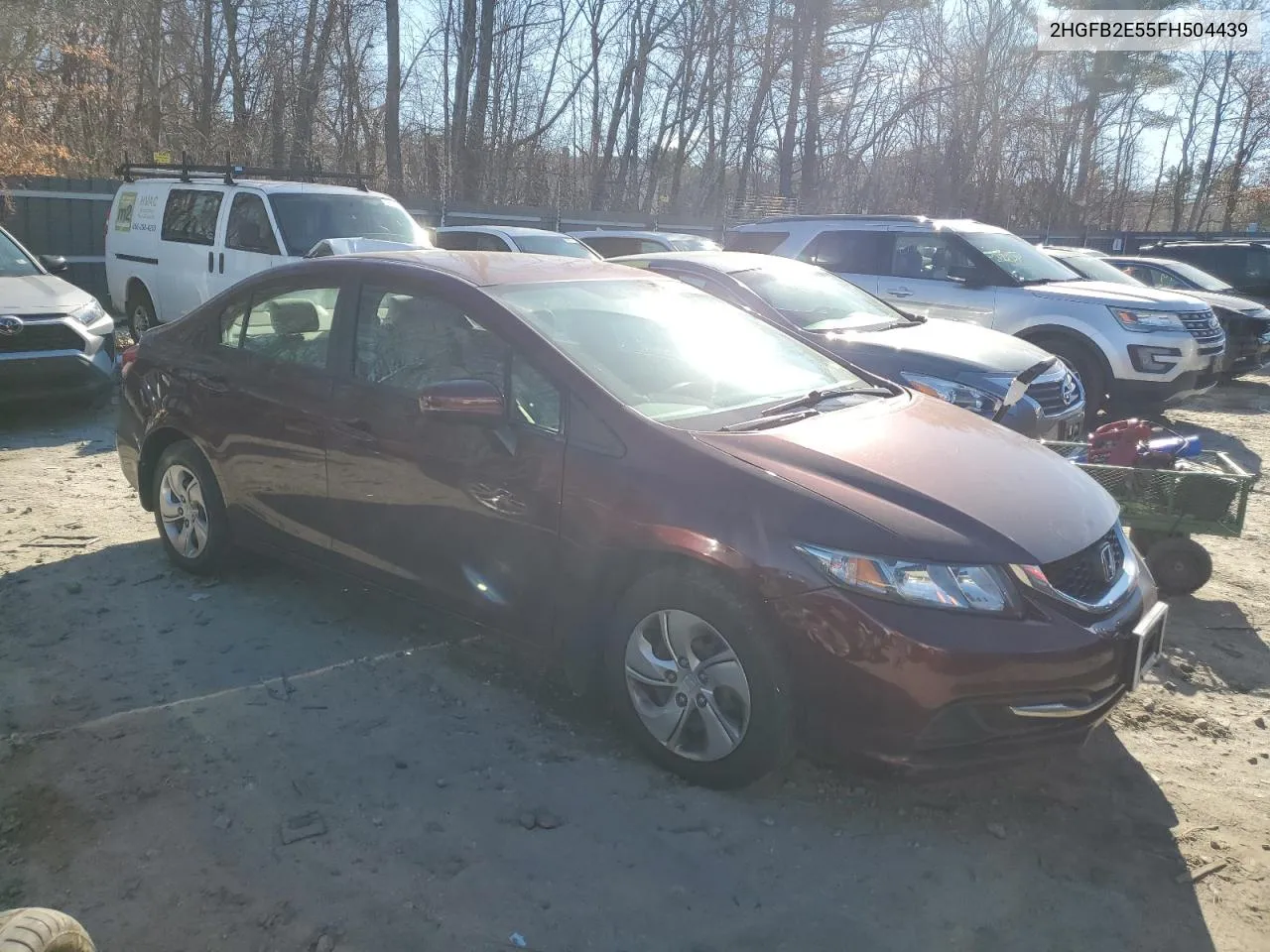 2015 Honda Civic Lx VIN: 2HGFB2E55FH504439 Lot: 79644524