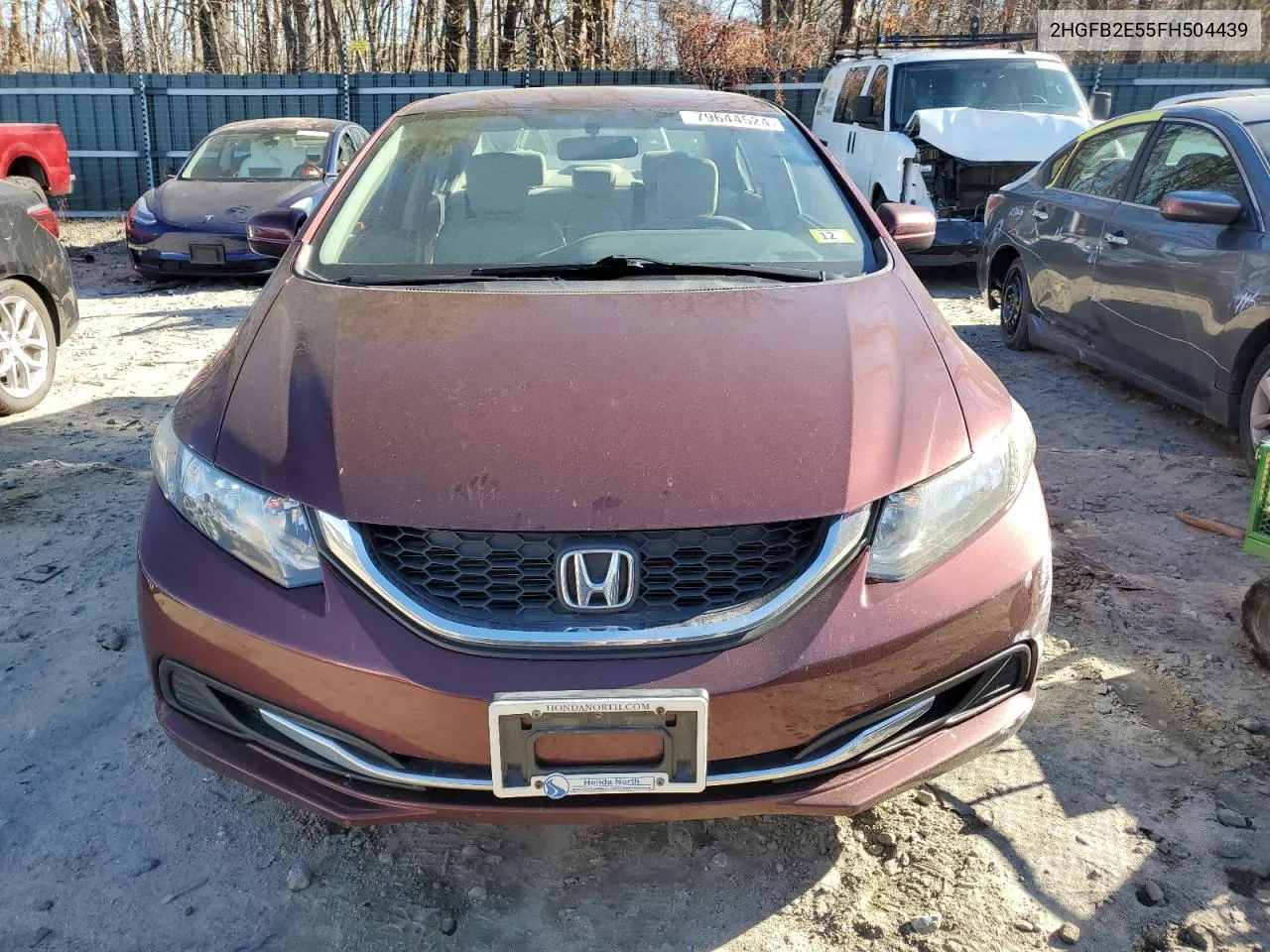 2015 Honda Civic Lx VIN: 2HGFB2E55FH504439 Lot: 79644524