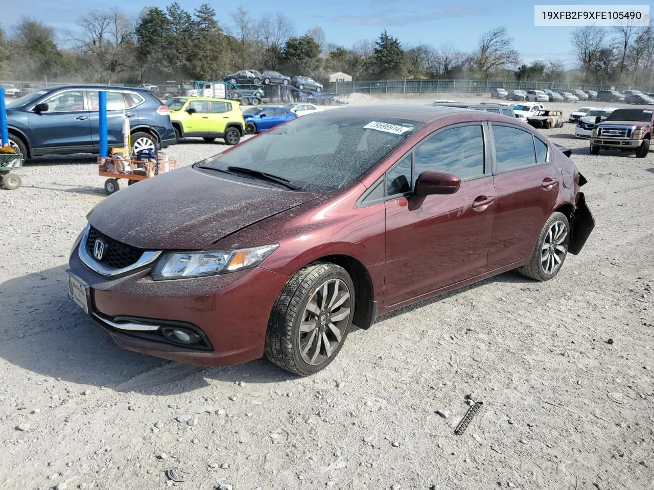 2015 Honda Civic Exl VIN: 19XFB2F9XFE105490 Lot: 79696914