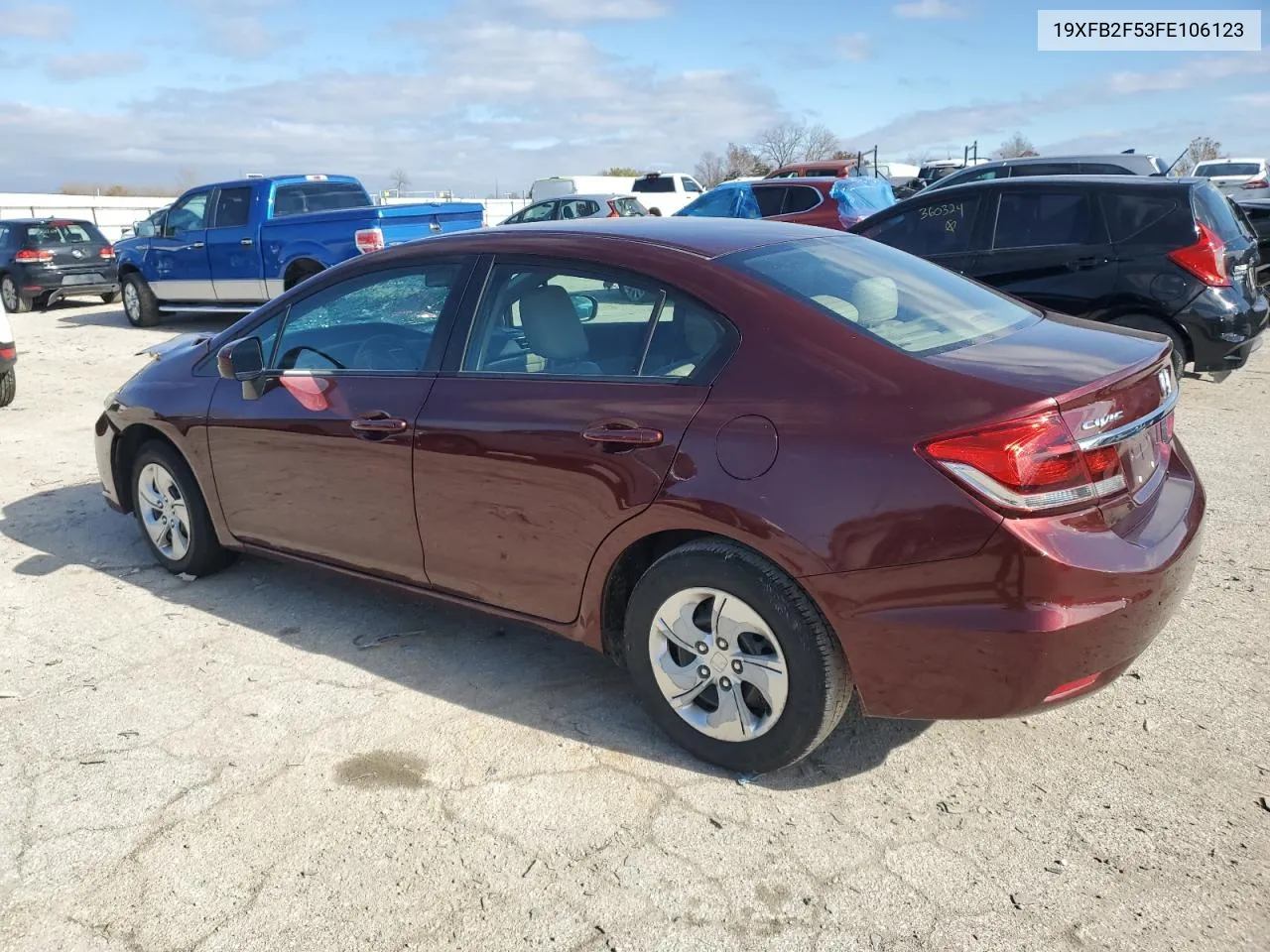 2015 Honda Civic Lx VIN: 19XFB2F53FE106123 Lot: 79715334