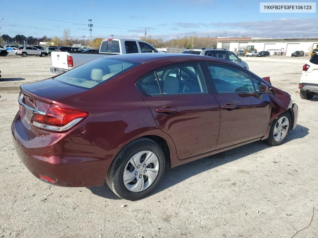 2015 Honda Civic Lx VIN: 19XFB2F53FE106123 Lot: 79715334