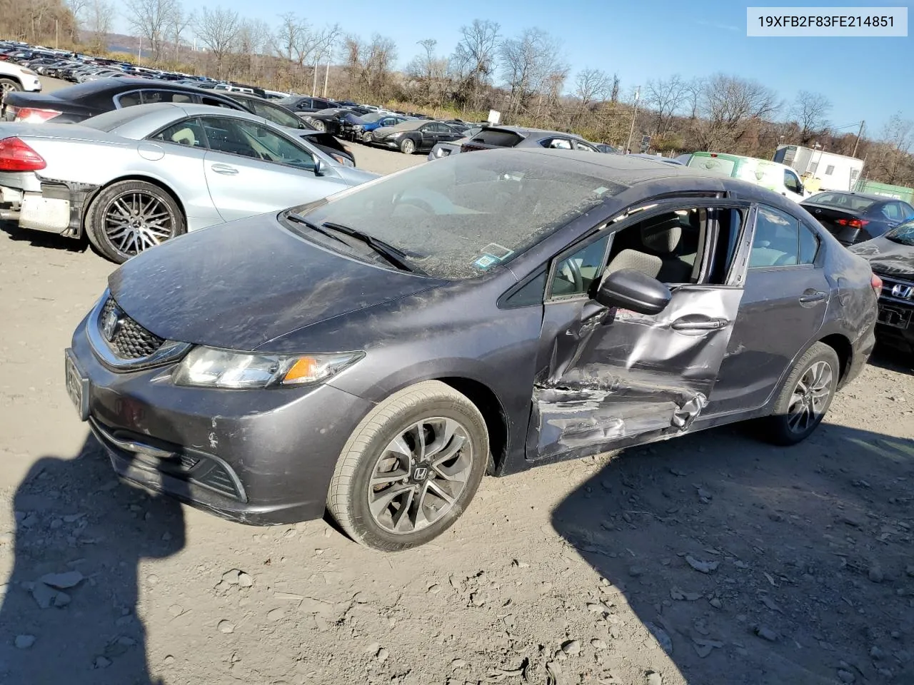 2015 Honda Civic Ex VIN: 19XFB2F83FE214851 Lot: 79814064