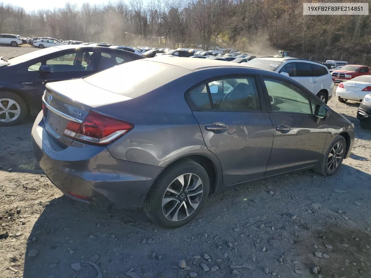 2015 Honda Civic Ex VIN: 19XFB2F83FE214851 Lot: 79814064