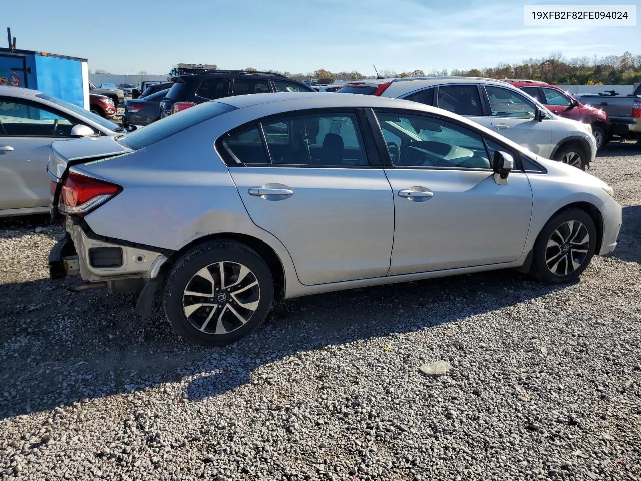 2015 Honda Civic Ex VIN: 19XFB2F82FE094024 Lot: 80026794