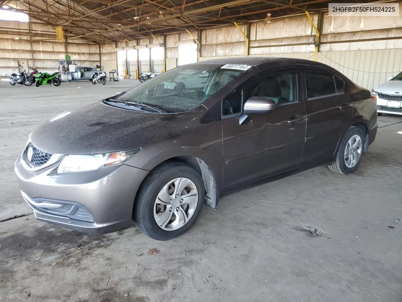 2015 Honda Civic Lx VIN: 2HGFB2F50FH524225 Lot: 80072164