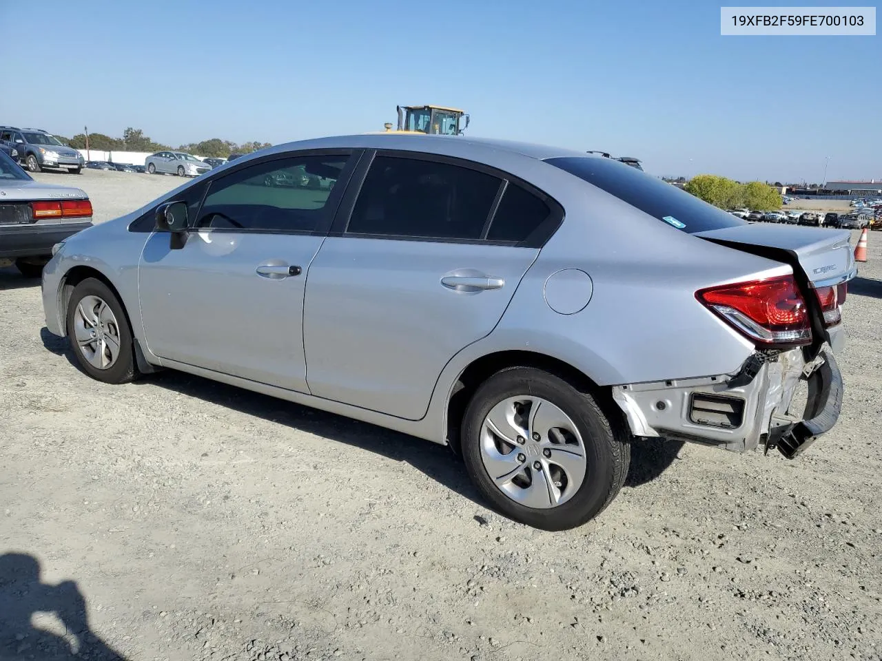 2015 Honda Civic Lx VIN: 19XFB2F59FE700103 Lot: 80092564