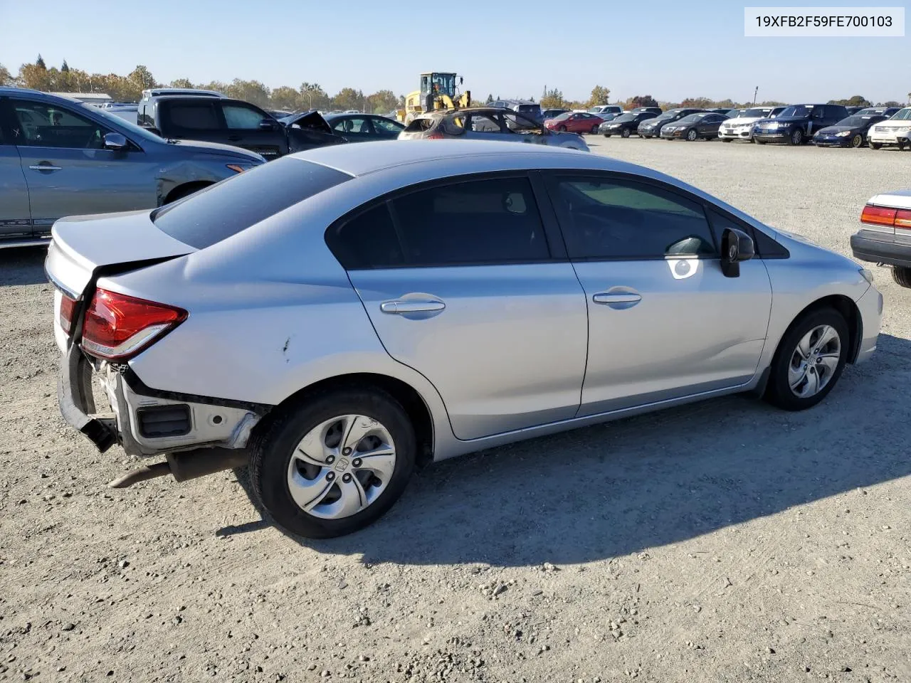 2015 Honda Civic Lx VIN: 19XFB2F59FE700103 Lot: 80092564