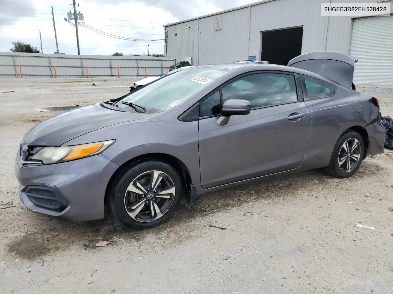 2015 Honda Civic Ex VIN: 2HGFG3B82FH528428 Lot: 80225614