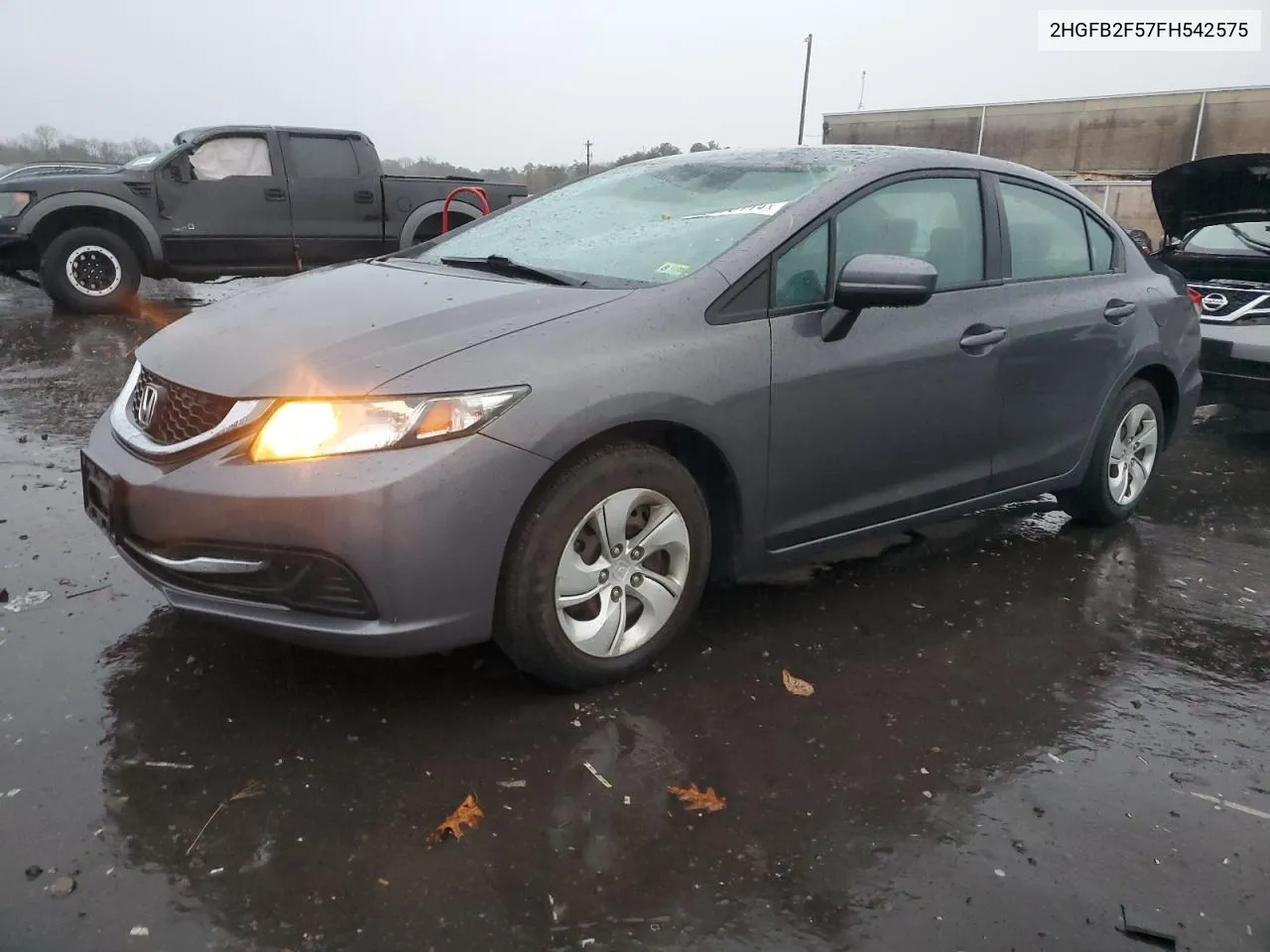 2015 Honda Civic Lx VIN: 2HGFB2F57FH542575 Lot: 80333114