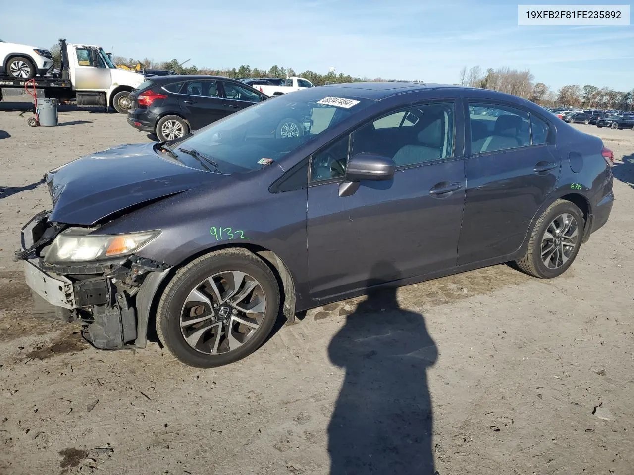 2015 Honda Civic Ex VIN: 19XFB2F81FE235892 Lot: 80347464