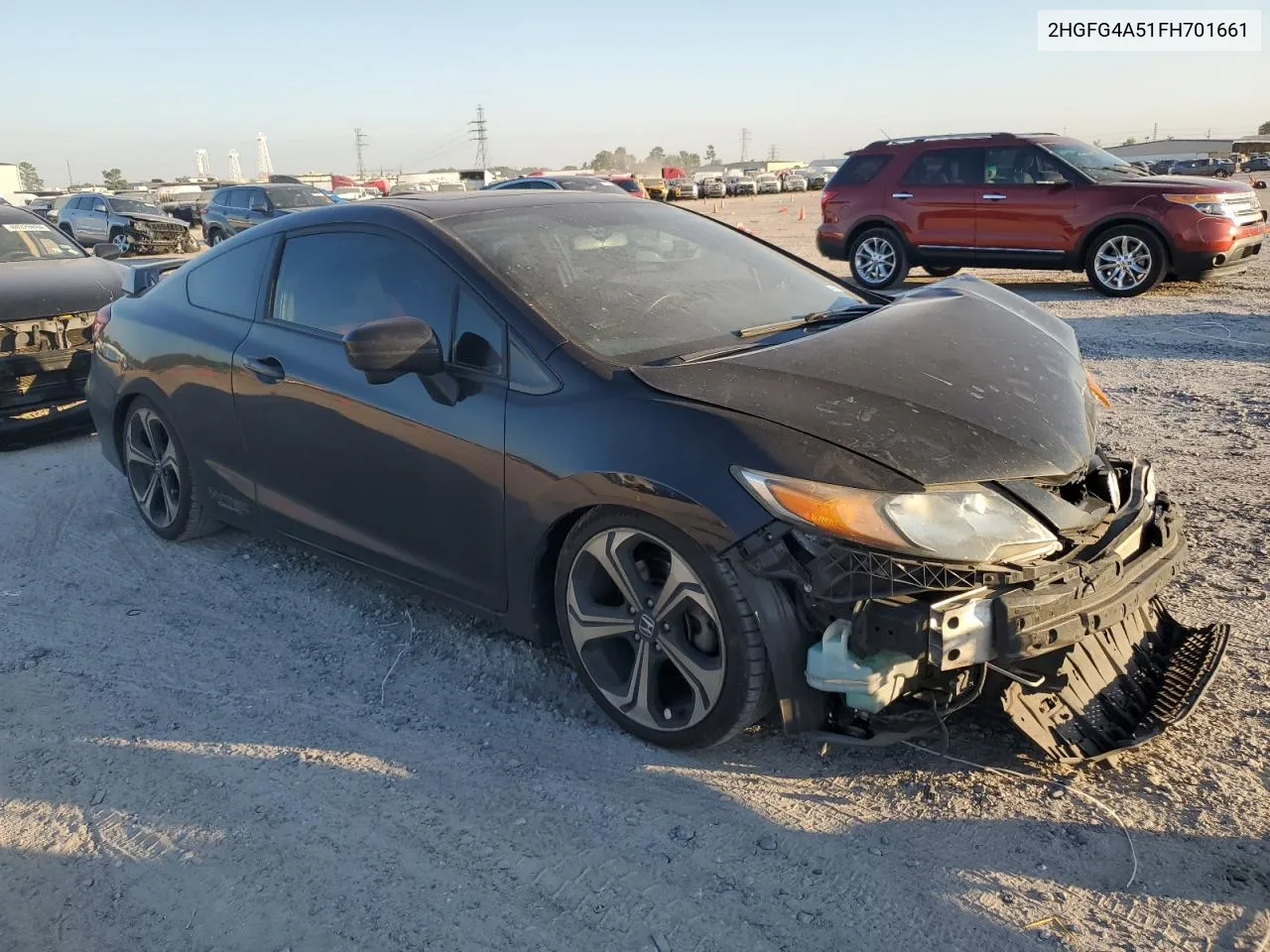 2015 Honda Civic Si VIN: 2HGFG4A51FH701661 Lot: 80857724