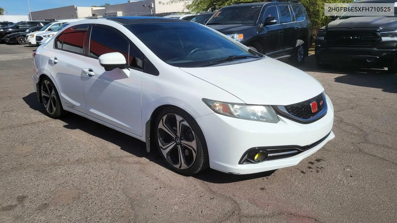 2015 Honda Civic Si VIN: 2HGFB6E5XFH710525 Lot: 81800114