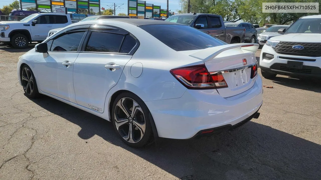 2015 Honda Civic Si VIN: 2HGFB6E5XFH710525 Lot: 81800114