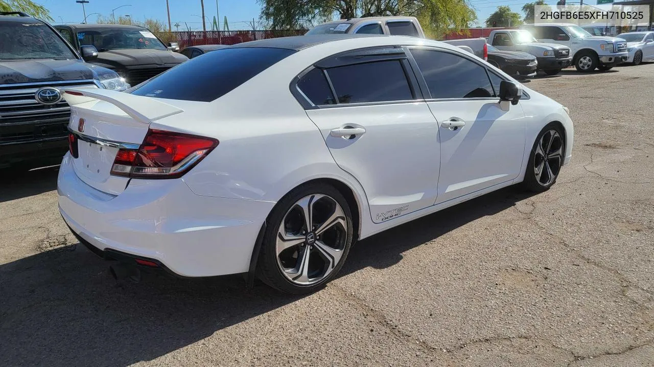 2015 Honda Civic Si VIN: 2HGFB6E5XFH710525 Lot: 81800114