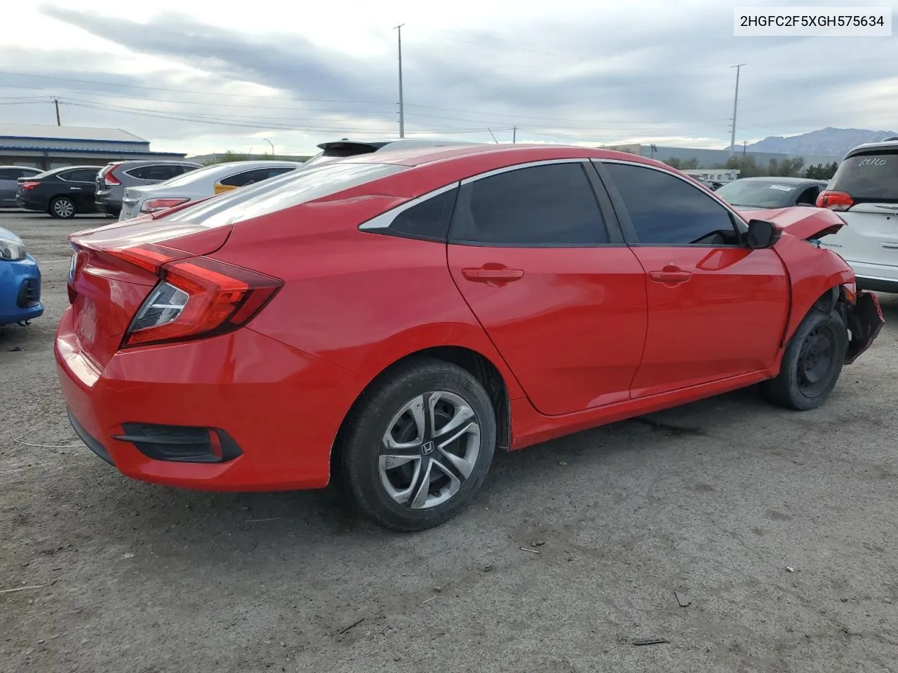 2HGFC2F5XGH575634 2016 Honda Civic Lx