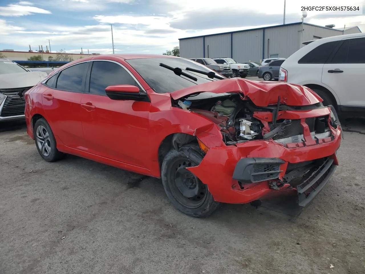 2HGFC2F5XGH575634 2016 Honda Civic Lx