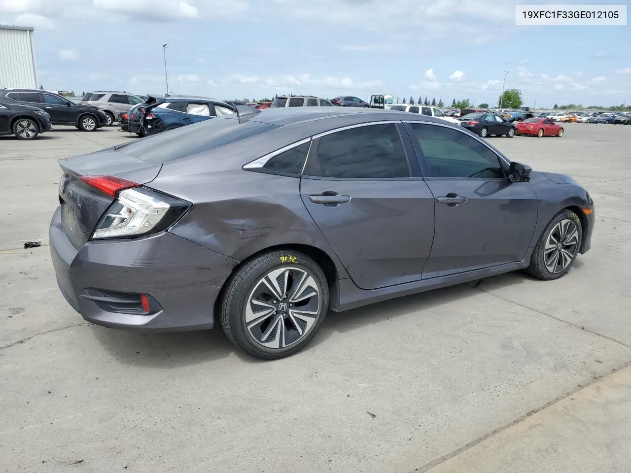 2016 Honda Civic Ex VIN: 19XFC1F33GE012105 Lot: 52193844