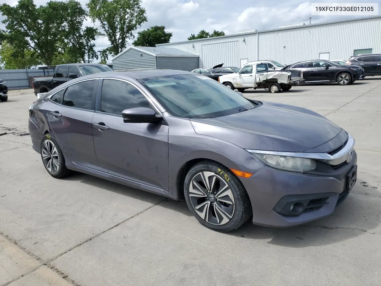 2016 Honda Civic Ex VIN: 19XFC1F33GE012105 Lot: 52193844