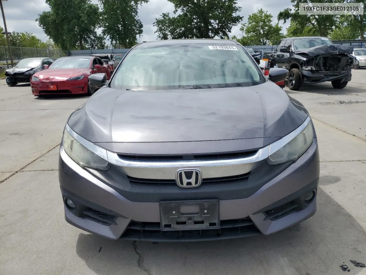 2016 Honda Civic Ex VIN: 19XFC1F33GE012105 Lot: 52193844