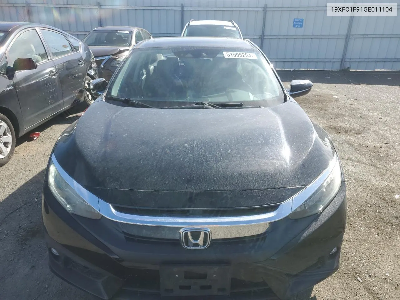 2016 Honda Civic Touring VIN: 19XFC1F91GE011104 Lot: 52663904