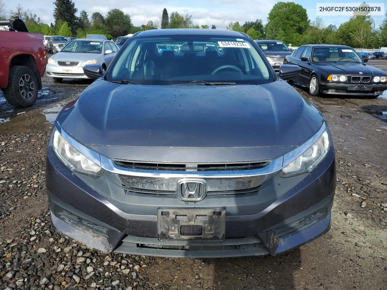 2016 Honda Civic Lx VIN: 2HGFC2F53GH502878 Lot: 53414234