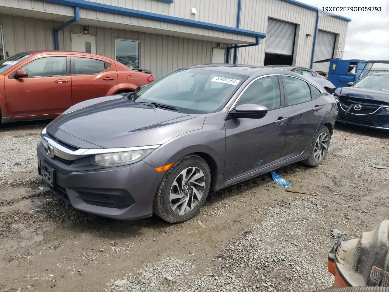 2016 Honda Civic Ex VIN: 19XFC2F79GE059793 Lot: 53487594