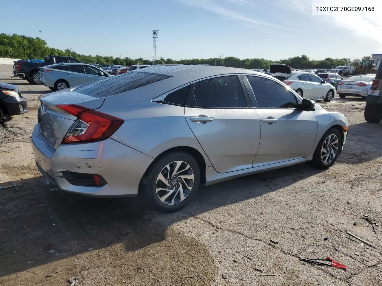 2016 Honda Civic Ex VIN: 19XFC2F70GE097168 Lot: 53851394