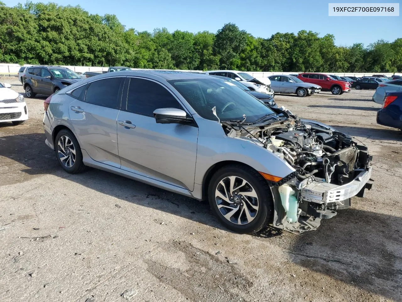 2016 Honda Civic Ex VIN: 19XFC2F70GE097168 Lot: 53851394