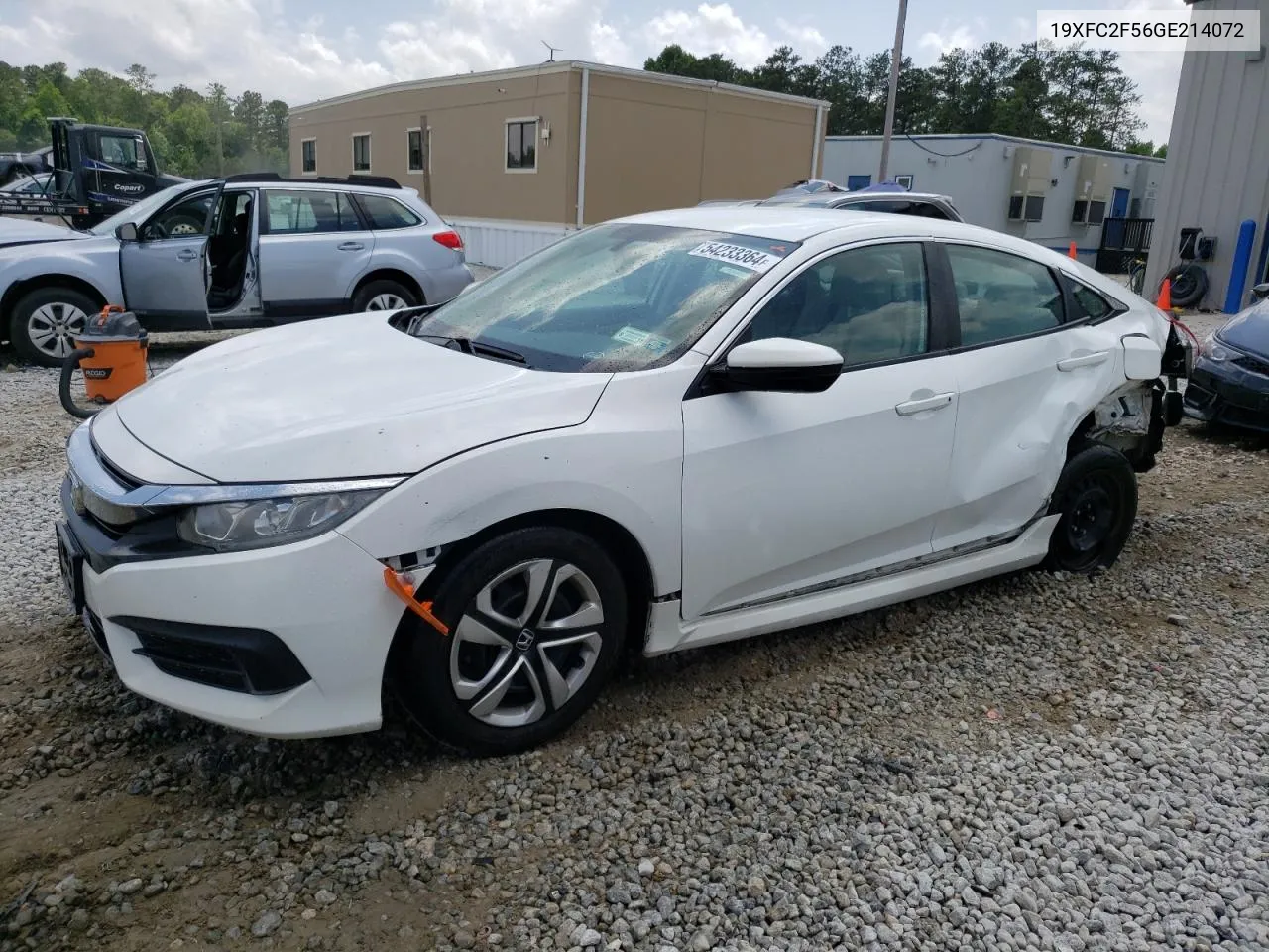 2016 Honda Civic Lx VIN: 19XFC2F56GE214072 Lot: 54233364