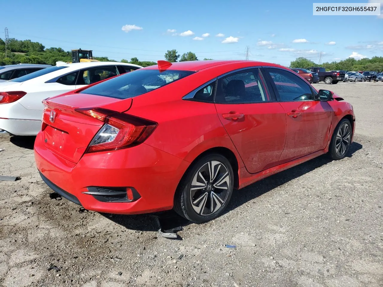 2016 Honda Civic Ex VIN: 2HGFC1F32GH655437 Lot: 57319284