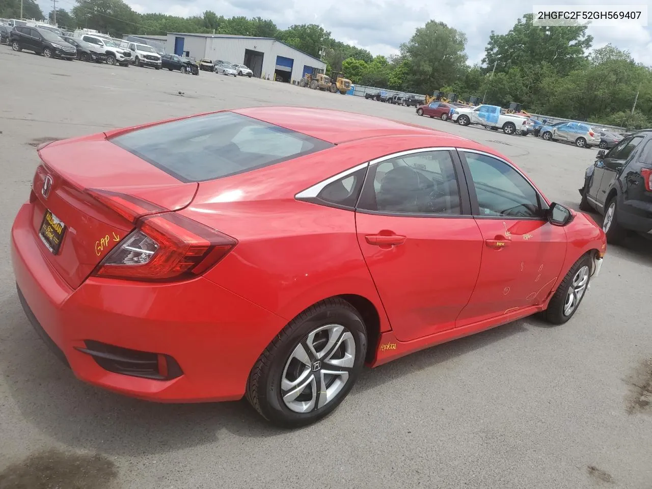 2016 Honda Civic Lx VIN: 2HGFC2F52GH569407 Lot: 57714514