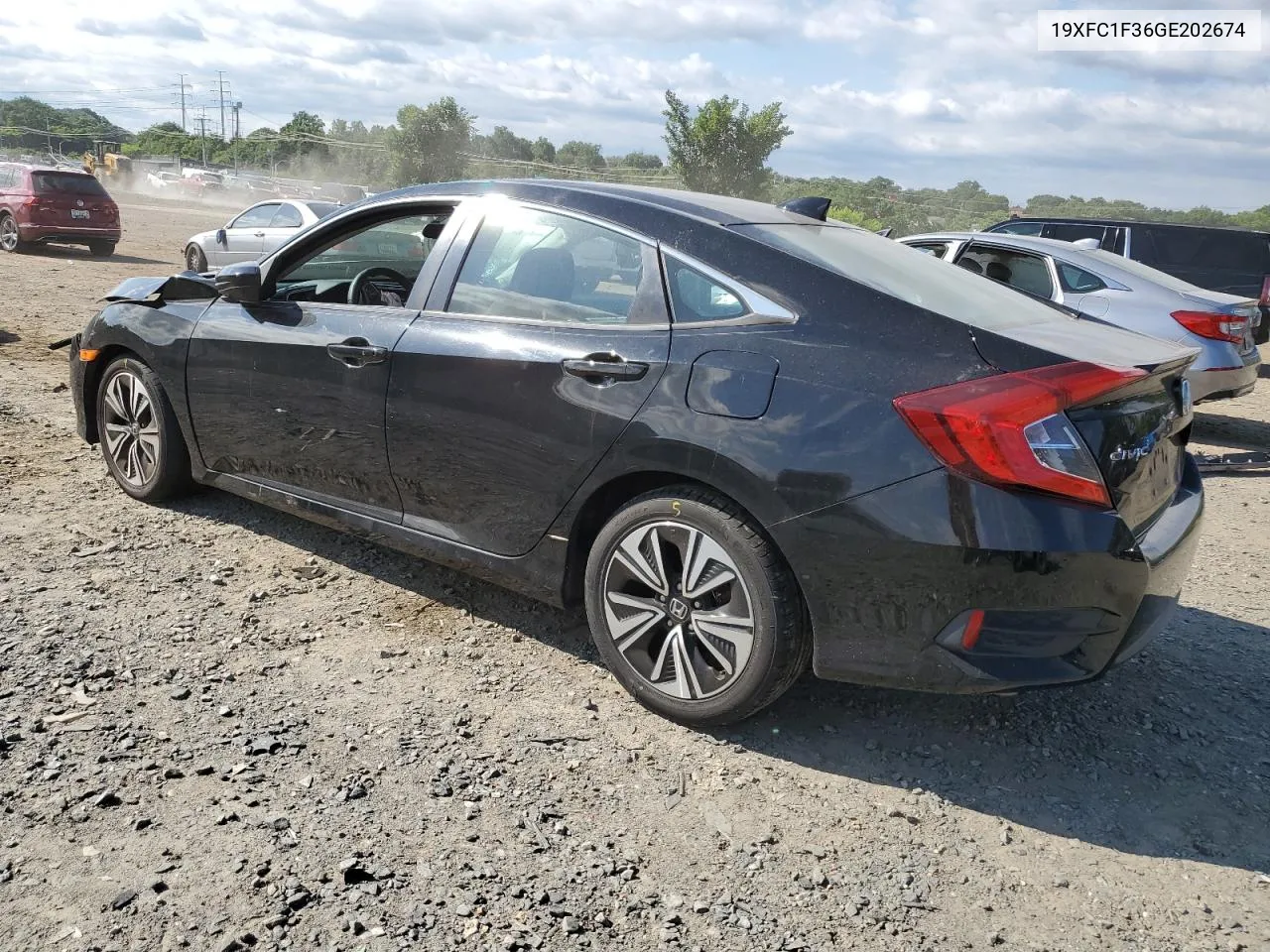 2016 Honda Civic Ex VIN: 19XFC1F36GE202674 Lot: 58391414