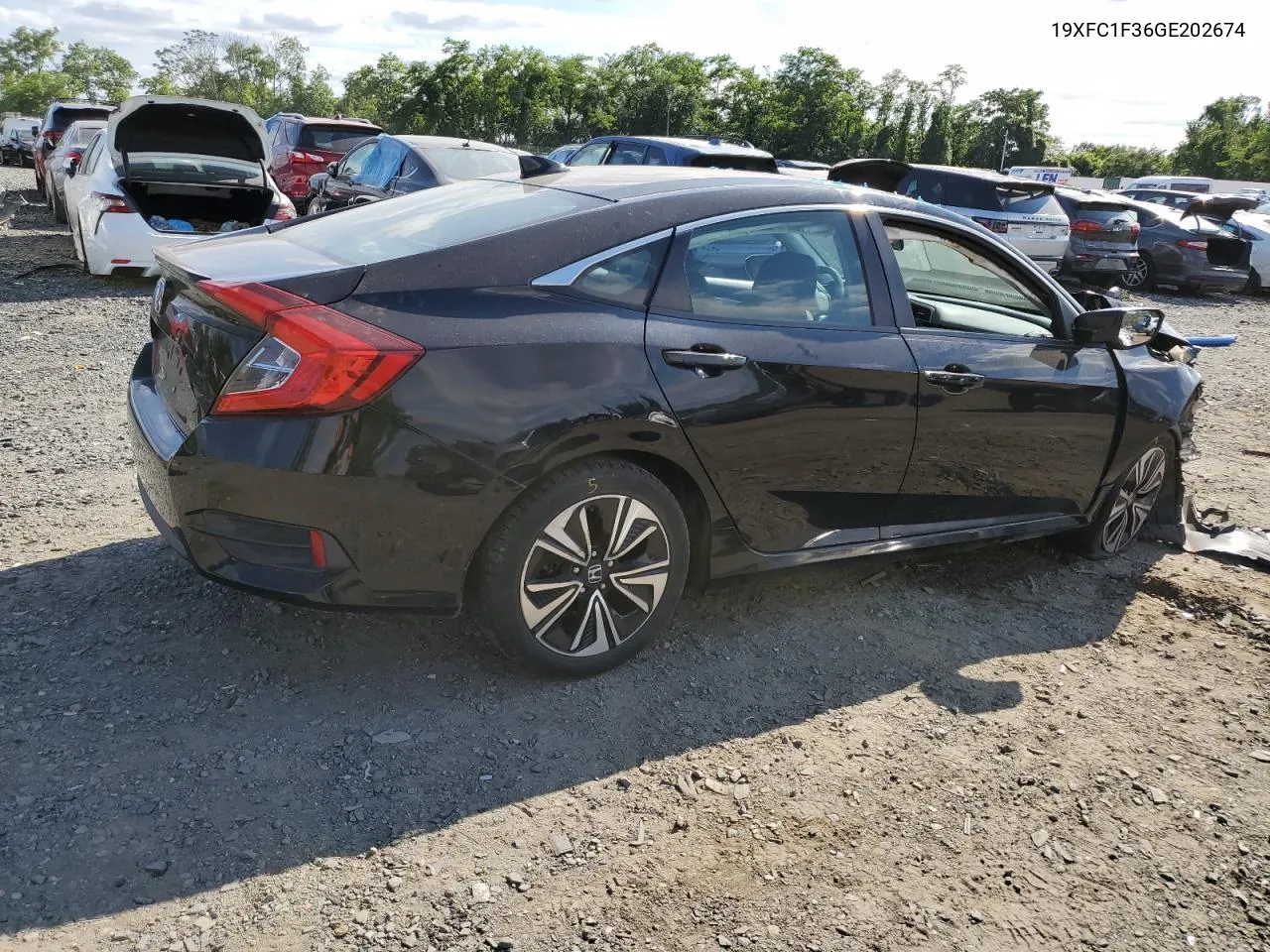 2016 Honda Civic Ex VIN: 19XFC1F36GE202674 Lot: 58391414