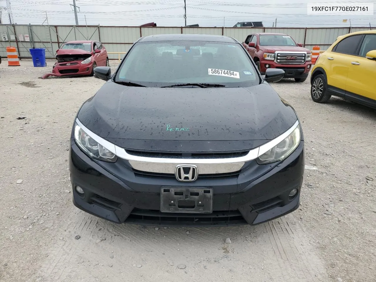 2016 Honda Civic Exl VIN: 19XFC1F77GE027161 Lot: 58674494