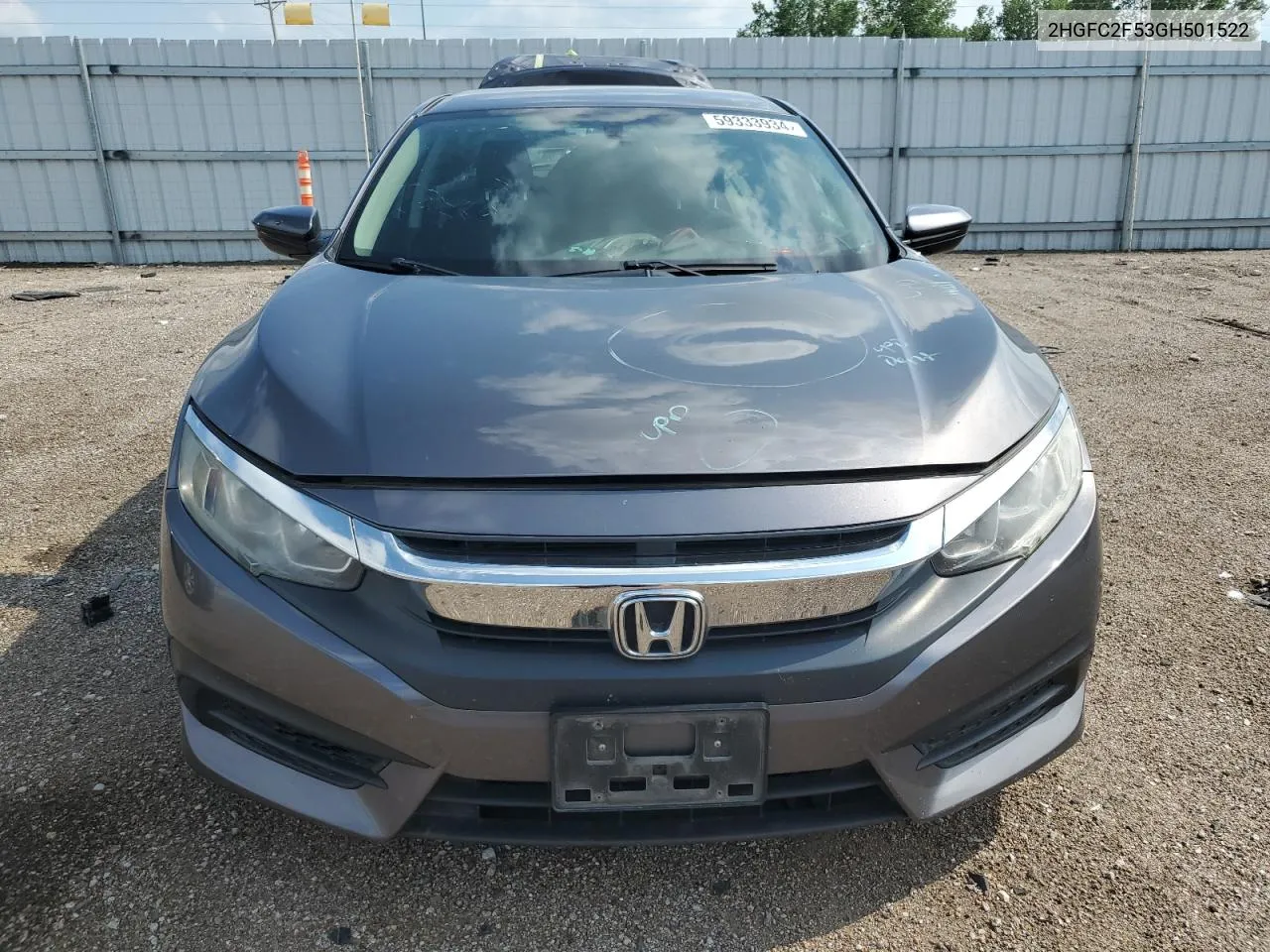 2016 Honda Civic Lx VIN: 2HGFC2F53GH501522 Lot: 59333934