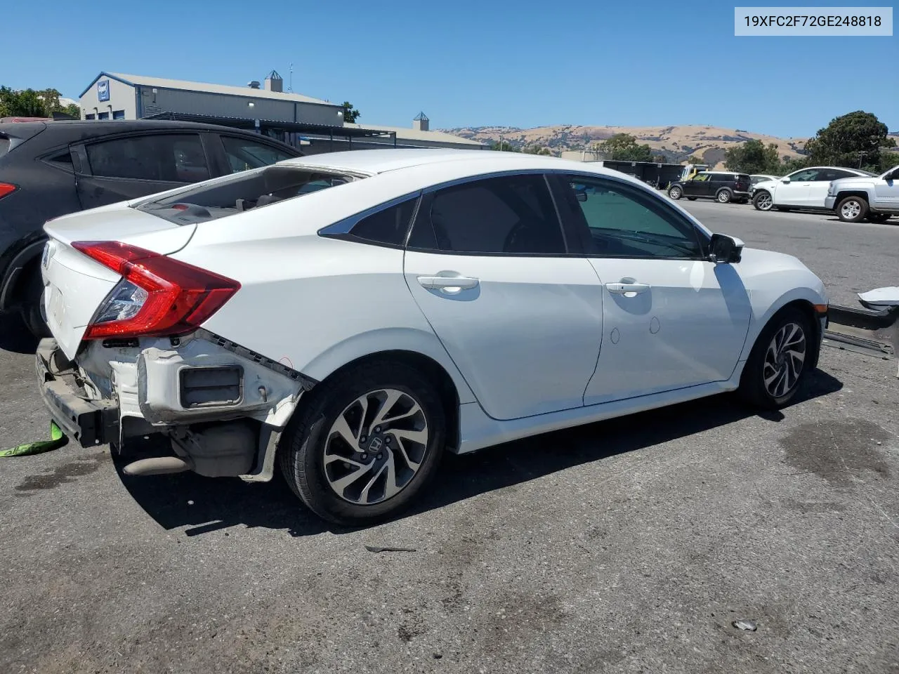 2016 Honda Civic Ex VIN: 19XFC2F72GE248818 Lot: 65436274