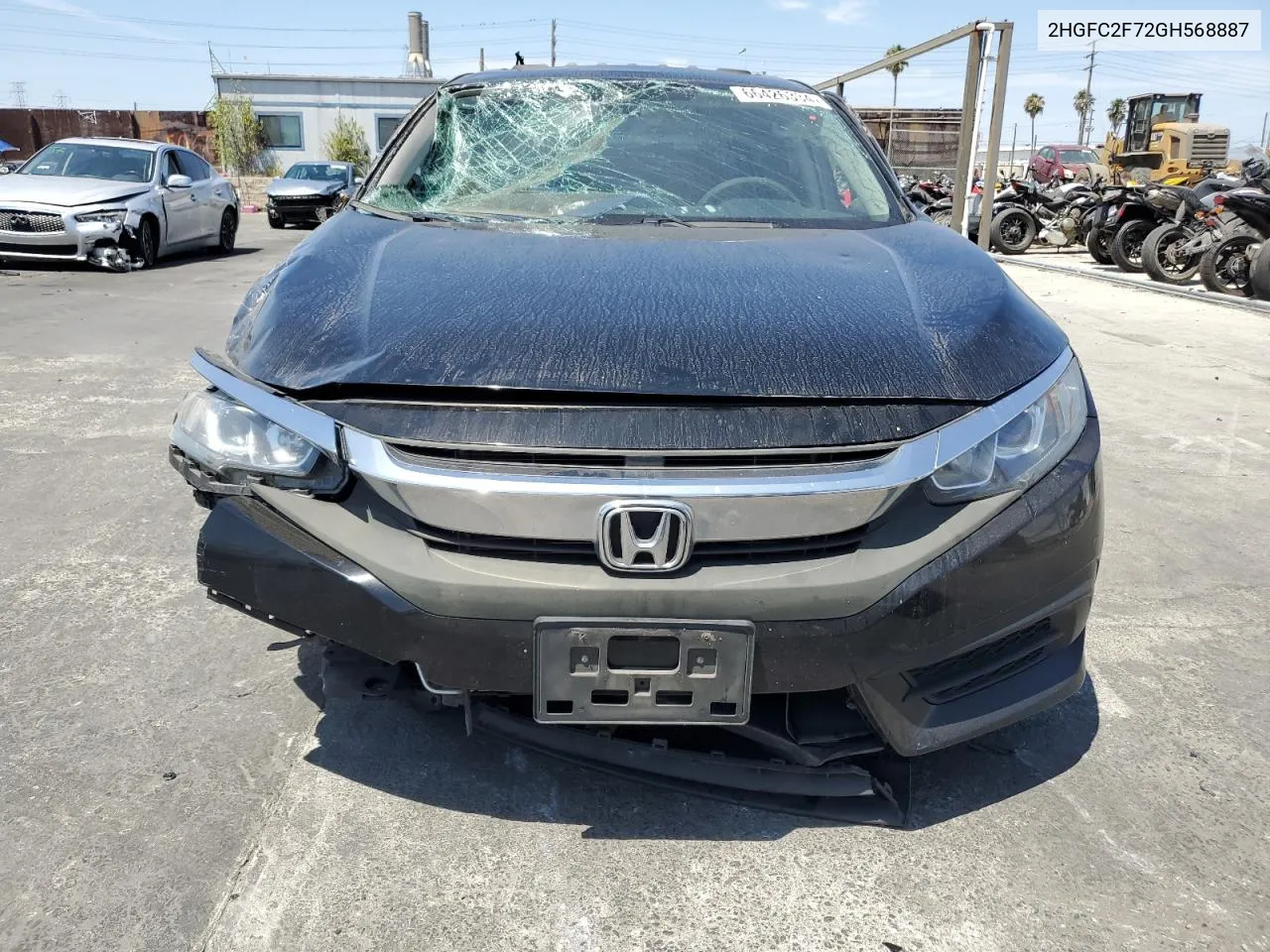 2HGFC2F72GH568887 2016 Honda Civic Ex