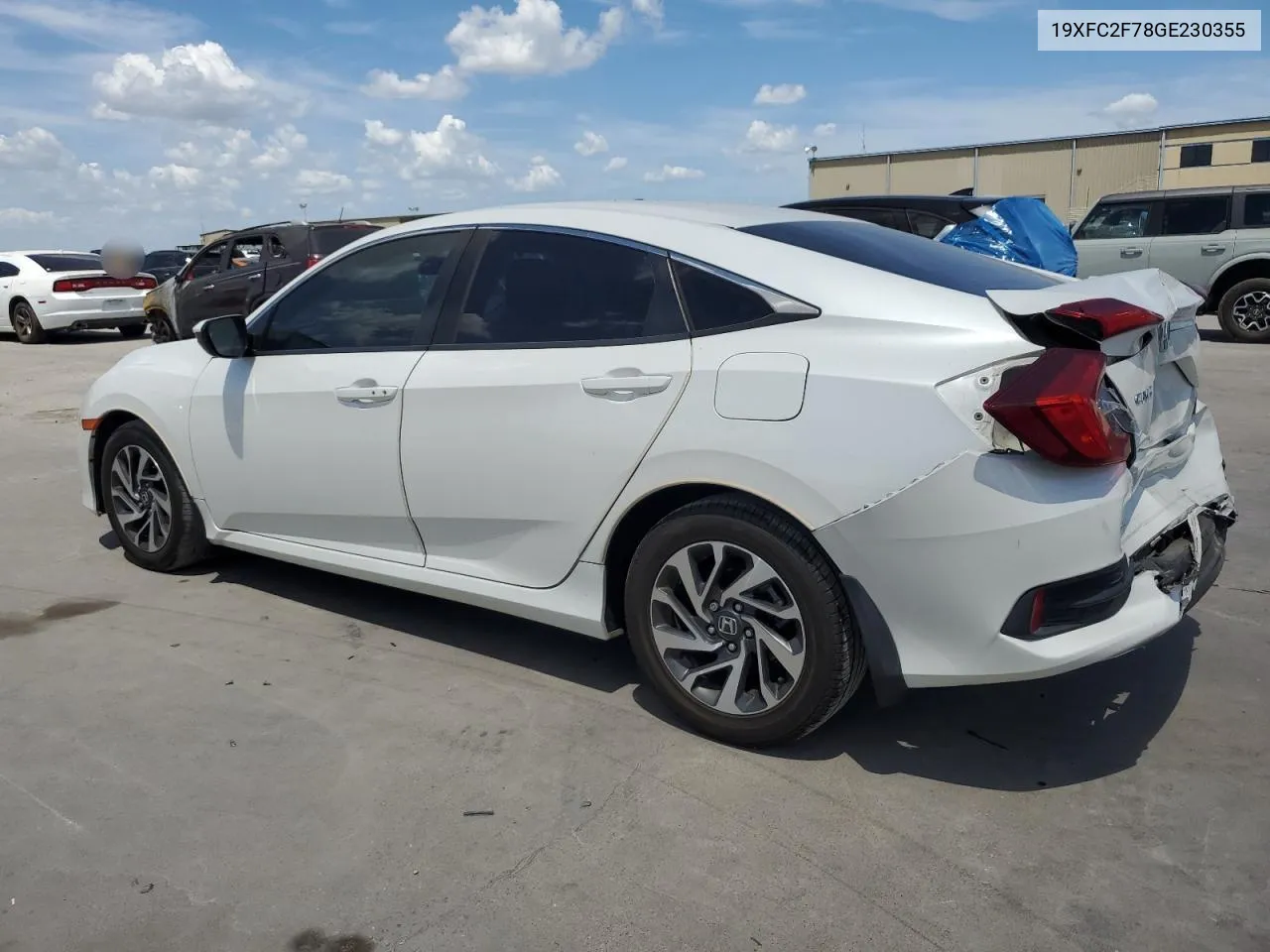 2016 Honda Civic Ex VIN: 19XFC2F78GE230355 Lot: 67079064