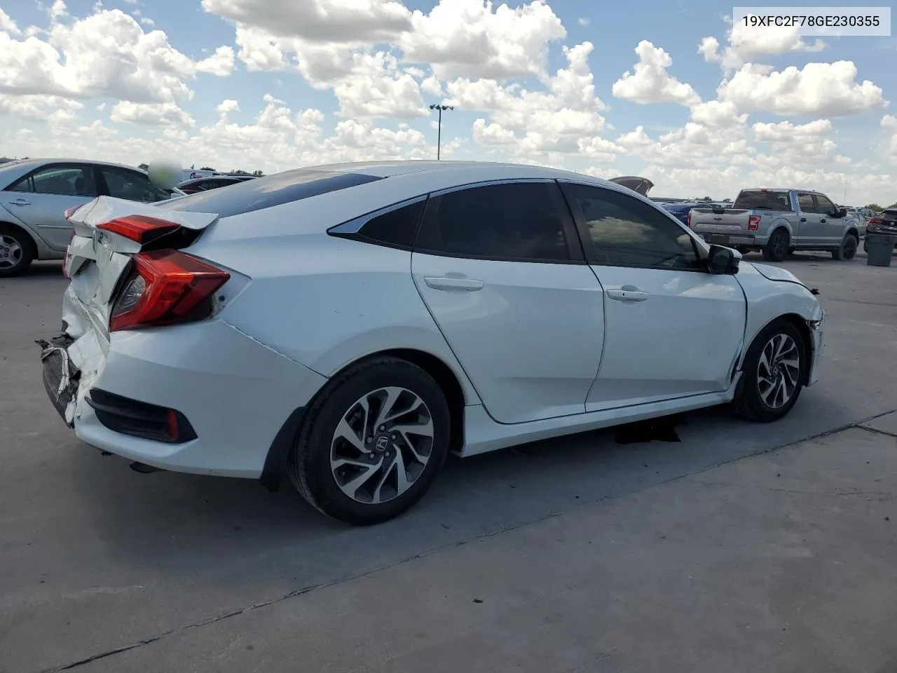 2016 Honda Civic Ex VIN: 19XFC2F78GE230355 Lot: 67079064