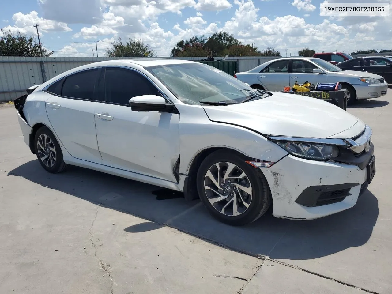 19XFC2F78GE230355 2016 Honda Civic Ex