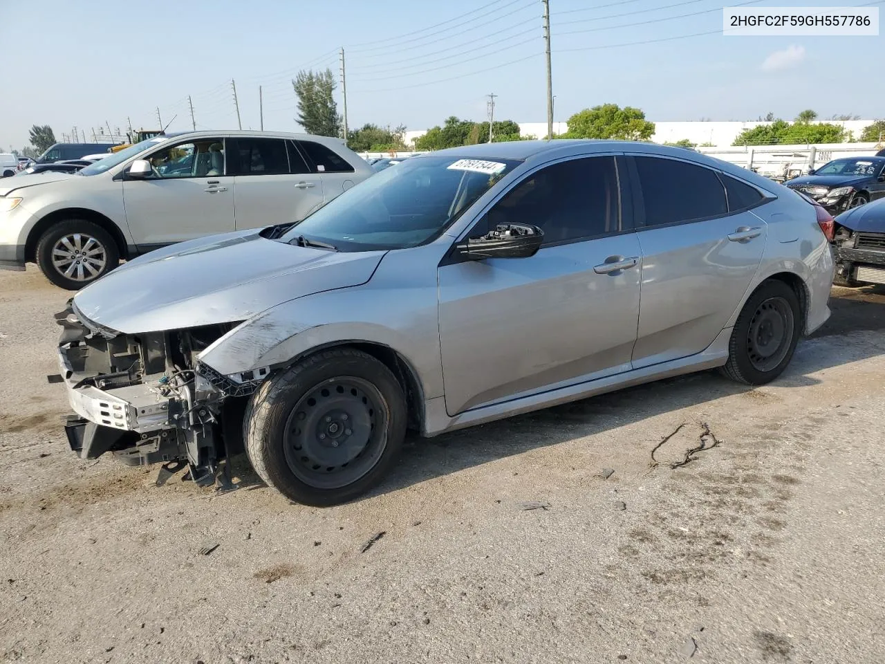 2016 Honda Civic Lx VIN: 2HGFC2F59GH557786 Lot: 67691544