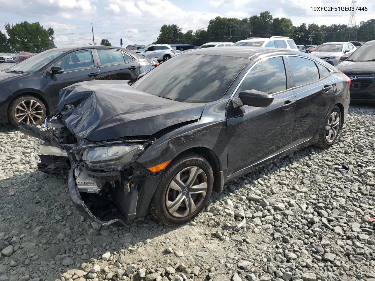 2016 Honda Civic Lx VIN: 19XFC2F51GE037446 Lot: 67718384