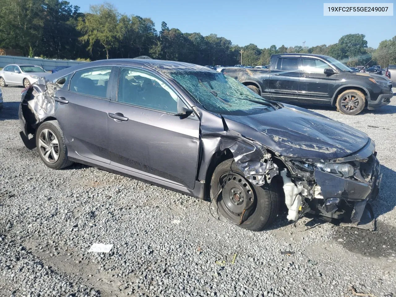 2016 Honda Civic Lx VIN: 19XFC2F55GE249007 Lot: 69287224