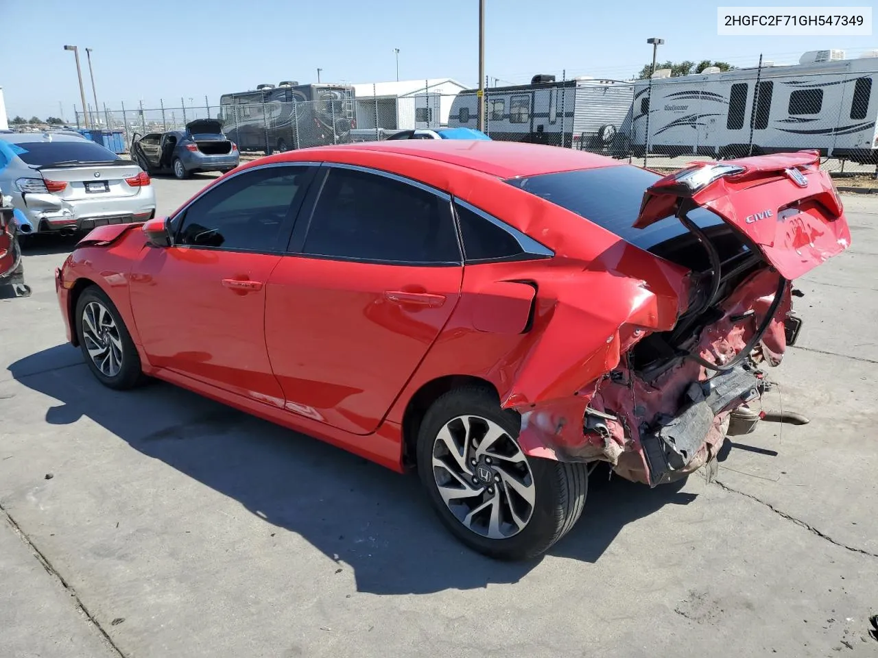 2016 Honda Civic Ex VIN: 2HGFC2F71GH547349 Lot: 69518934