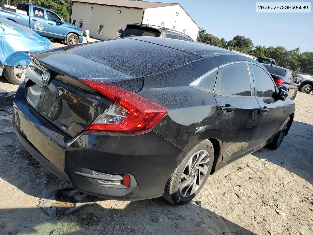 2016 Honda Civic Ex VIN: 2HGFC2F73GH506690 Lot: 69637024