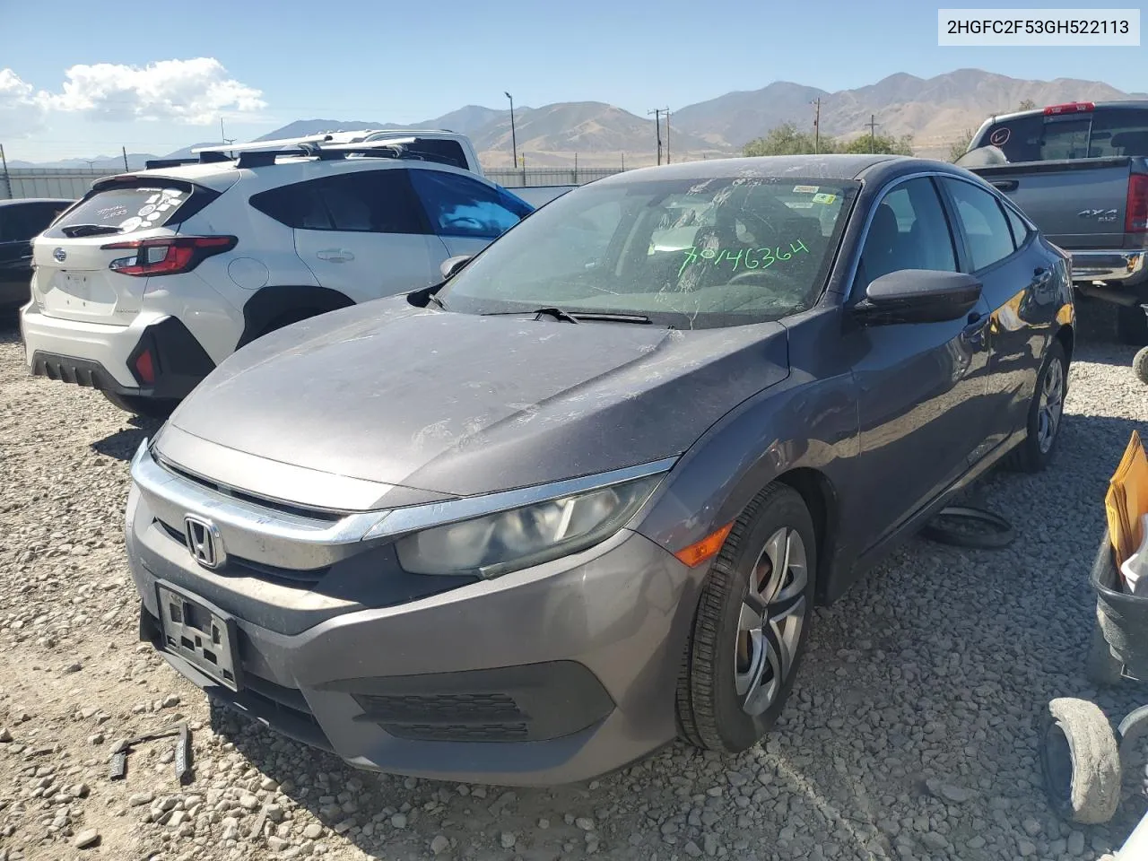 2HGFC2F53GH522113 2016 Honda Civic Lx