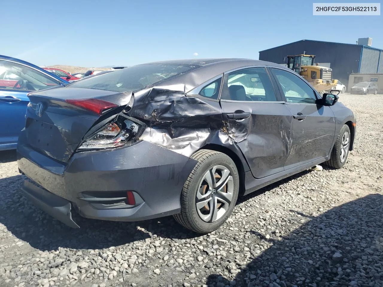 2HGFC2F53GH522113 2016 Honda Civic Lx