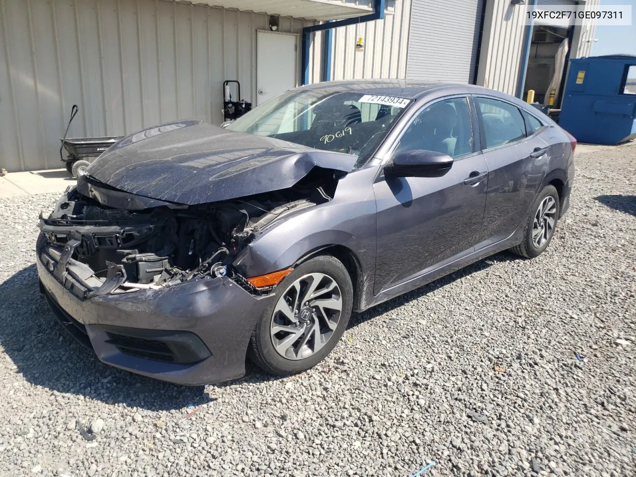 19XFC2F71GE097311 2016 Honda Civic Ex